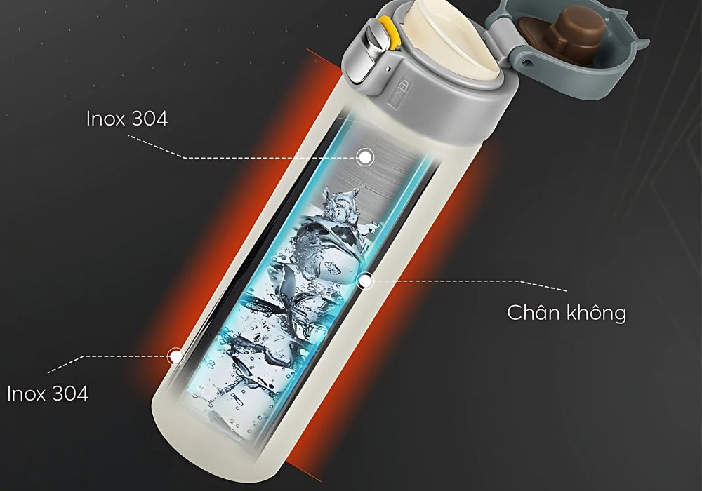 bình giữ nhiệt bị toả nhiệt ra ngoài