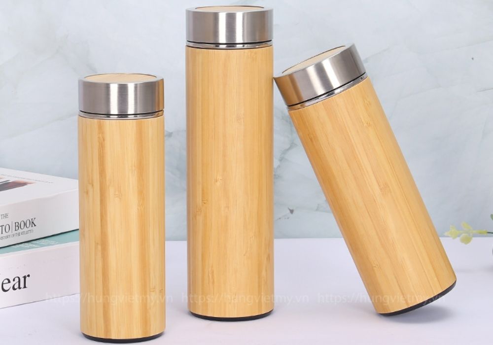 Bình giữ nhiệt OEM vỏ tre